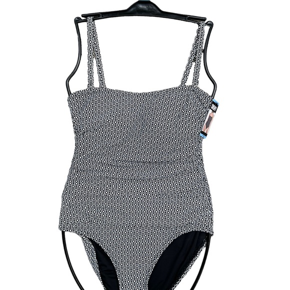 Dkny Other - ✅One Piece Dkny Ruched Shirred Bandeau One Piece Swimsuit Bathing Suit